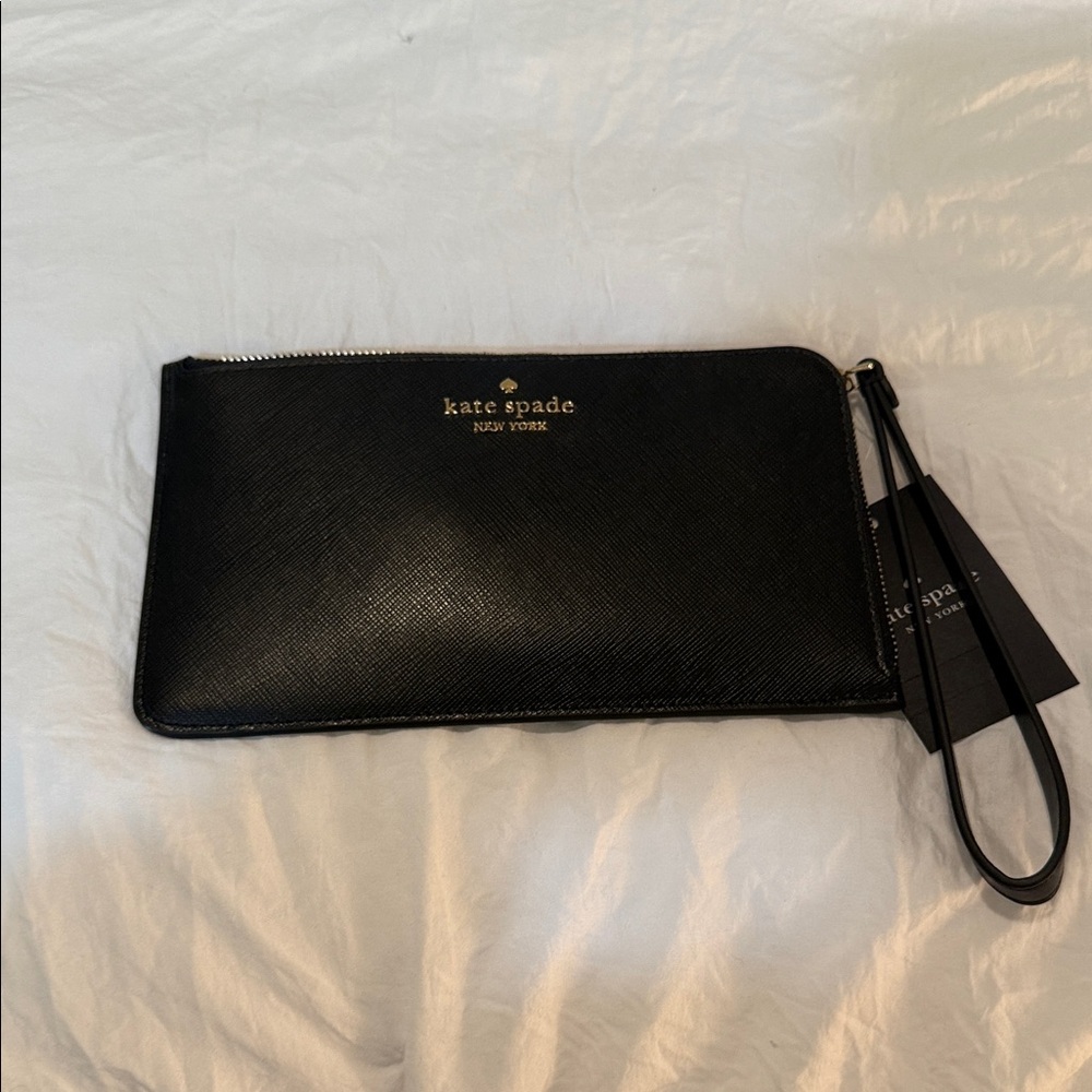 Kate Spade Black Zip Wristlet